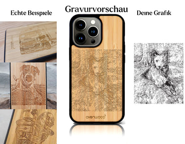 INDIVIDUELL iPhone 13 Pro Bambus-Kunststoff
